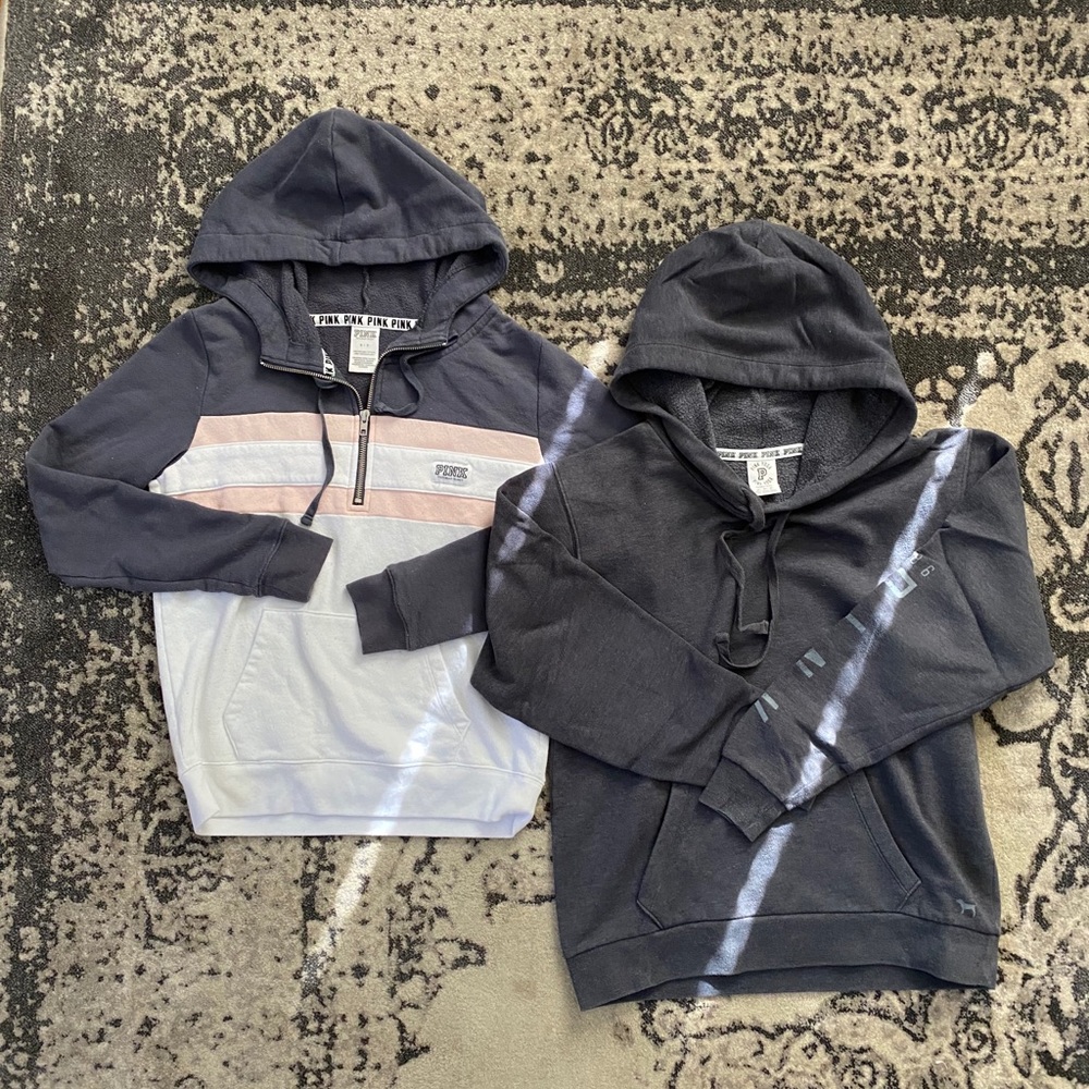 Two vs pink hoodies